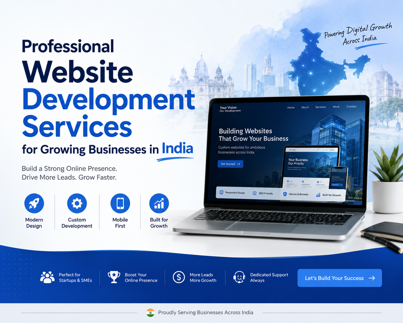 Professional Website Development Services for Growing Businesses in India